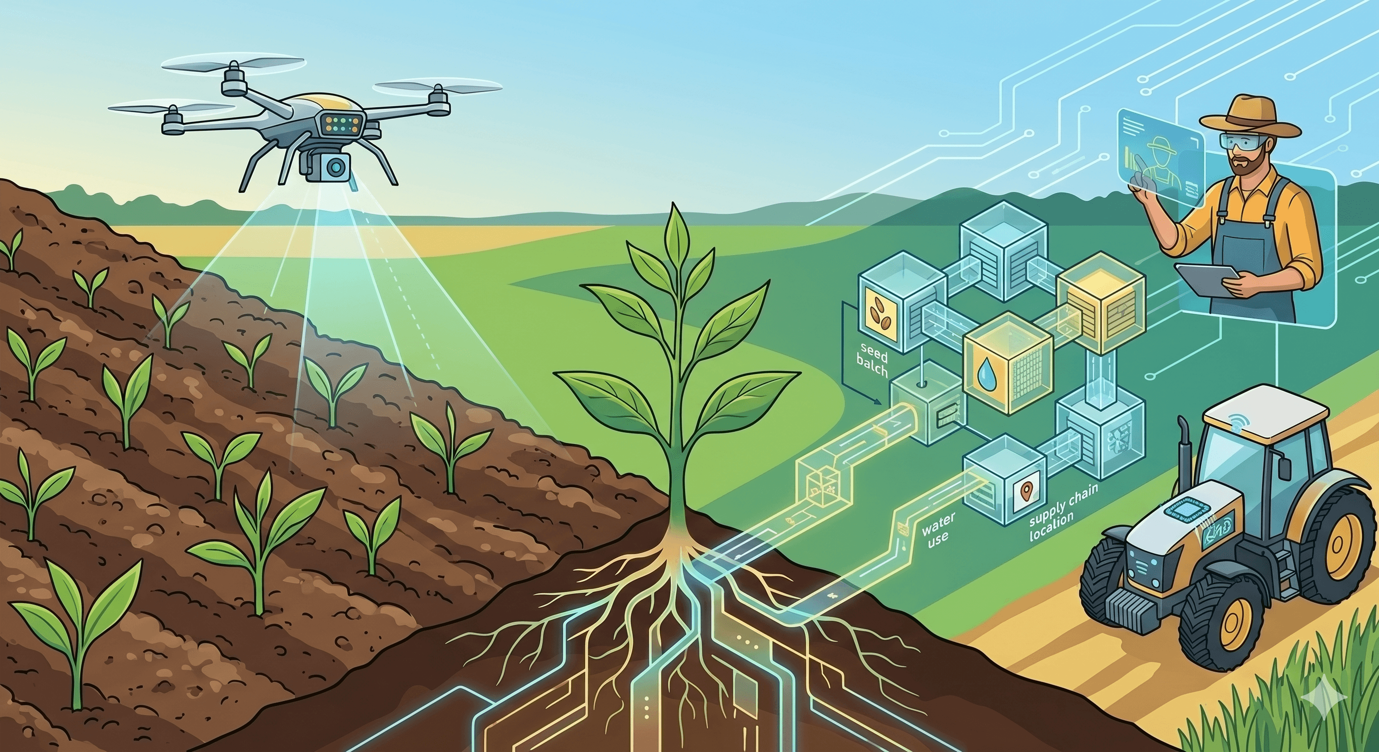 Digital Agriculture and AgriTech: From Soil to Blockchain